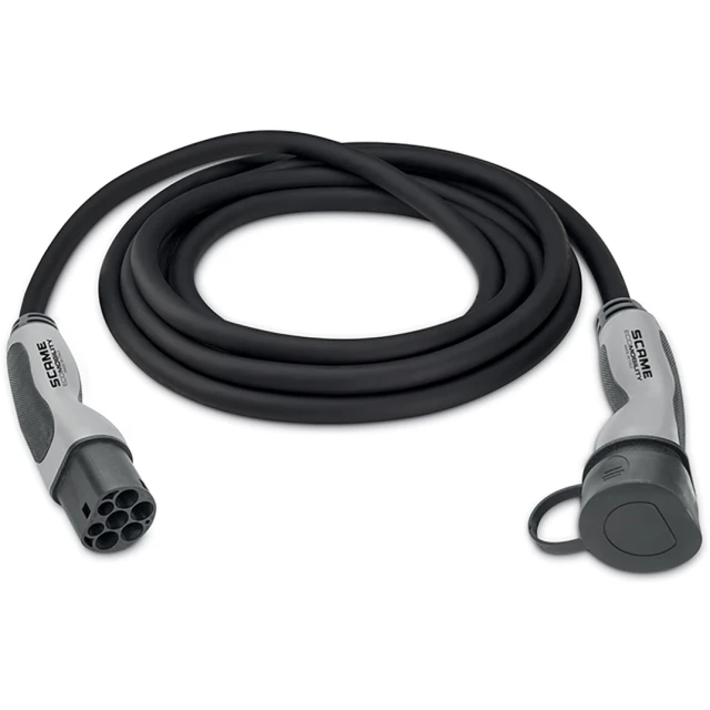 Elbilladerkabel T2-T2 32A 7,4kW 7,5m