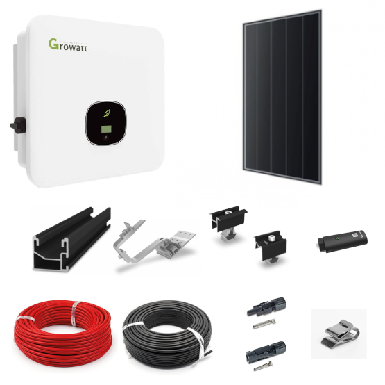 12kW komplett 3-faset solcelleanlegg