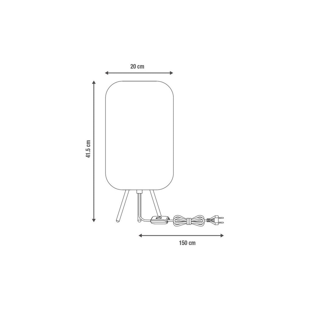 Bordlampe LINDEN Inspire E27 - Beige