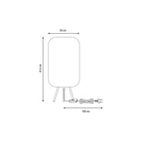 Bordlampe LINDEN Inspire E27 - Beige