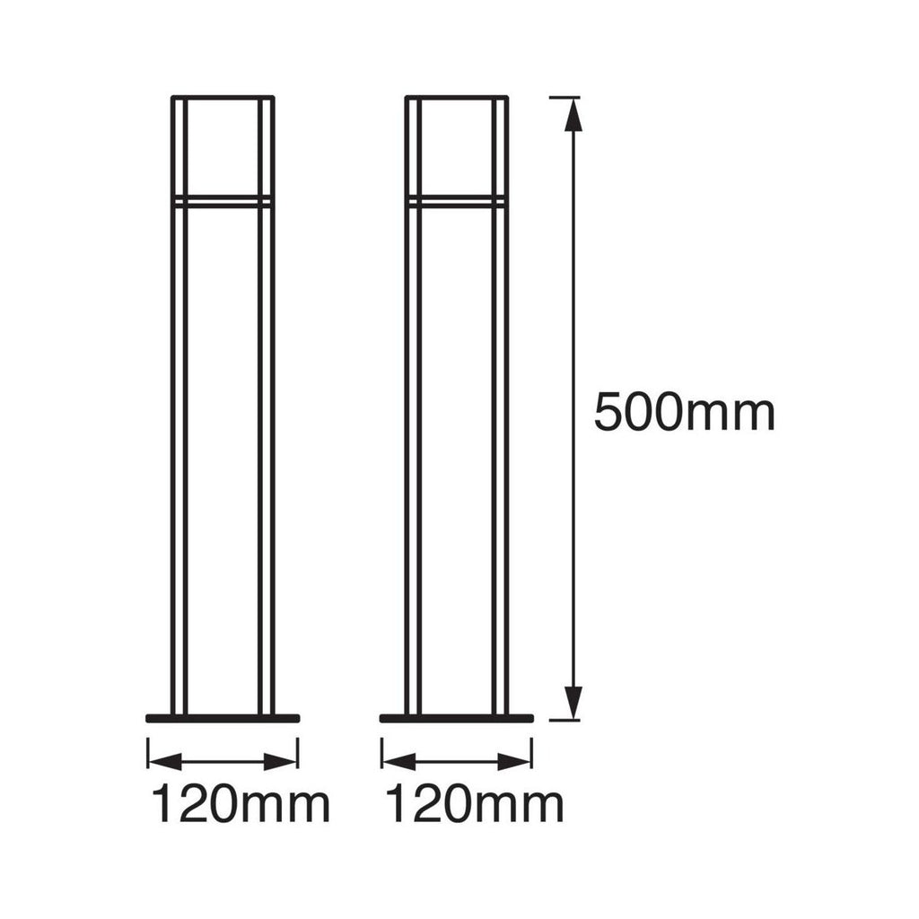 Frittstående utelampe CUBE Ledvance LED - Grå