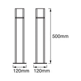 Frittstående utelampe CUBE Ledvance LED - Grå