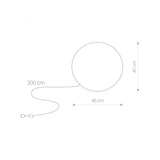 Hagelampe CUMULUS TK Liighting E27 - Hvit