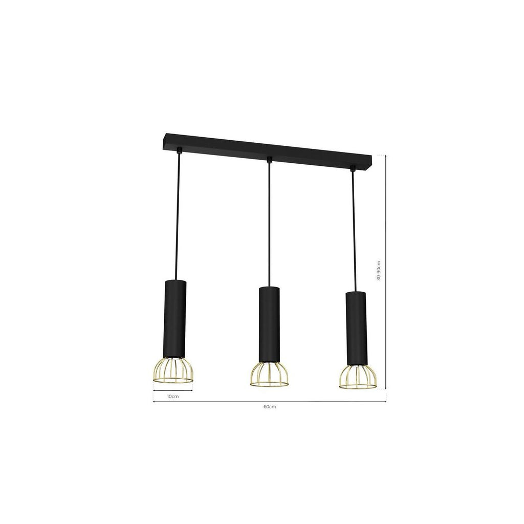 Hengelampe DANTE Milagro 3xGU10