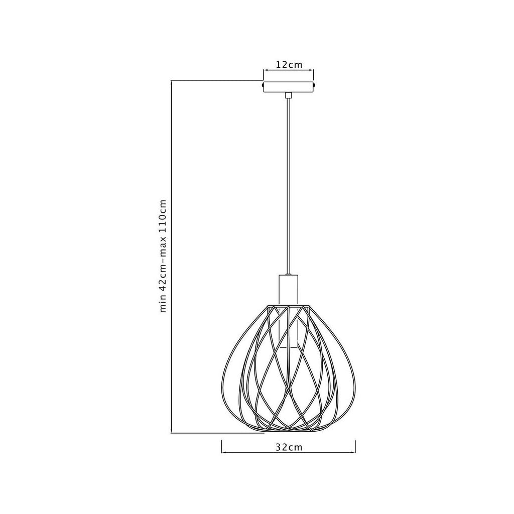 Hengelampe MERONE Inspire E27