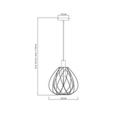 Hengelampe MERONE Inspire E27