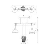 Hengelampe PIANTA Milagro E27