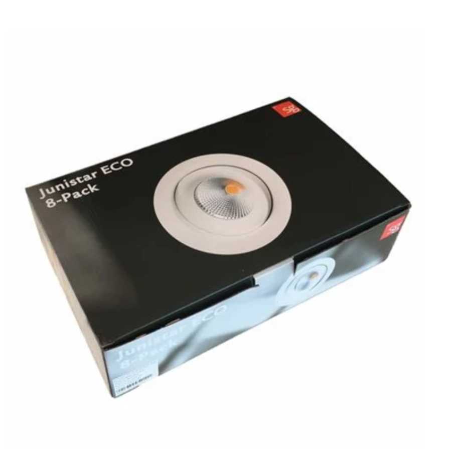 Downlight JUNISTAR ECO ISOSAFE 520LM 6W/927 8 pack - Hvit
