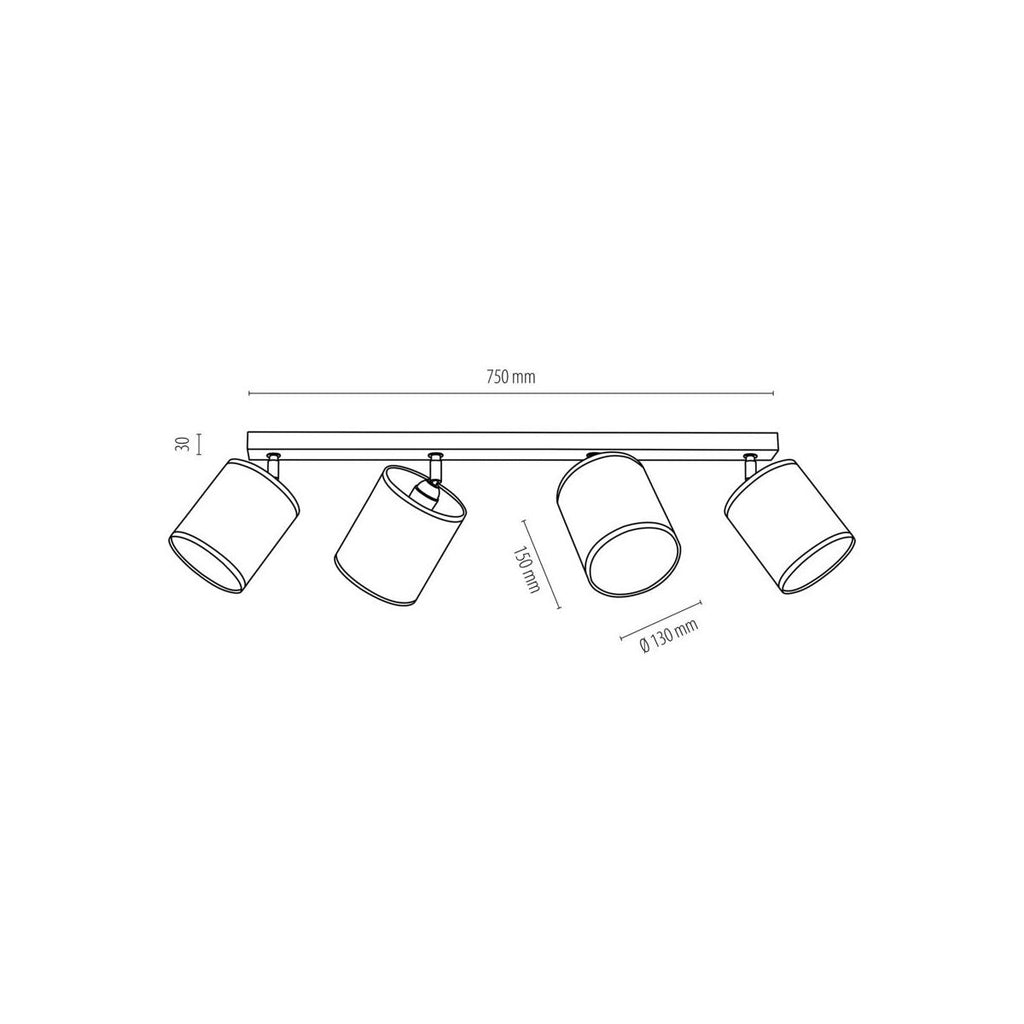 Spotskinne HOJA Spot-Light E27