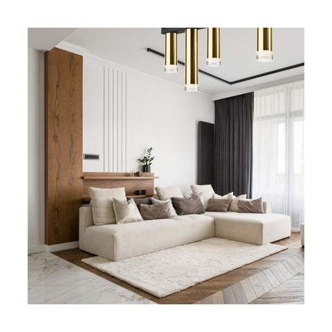 Taklampe DIEGO Lamkur 4xE27 - Gull