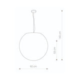 Utendørs taklampe CUMULUS TK Lighting E27 - Hvit