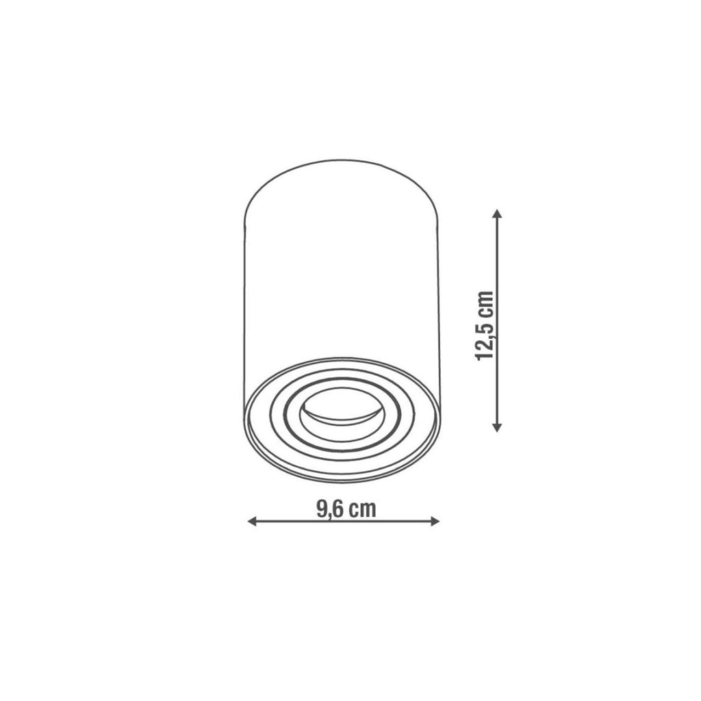 Utenpåliggende Takspot BORD Inspire GU10