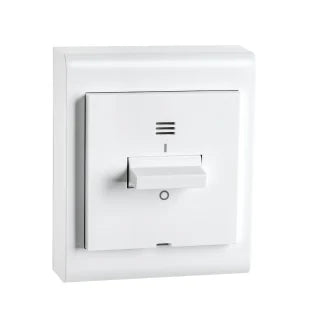 BRYTER MED LYS PV 2-POL HVIT