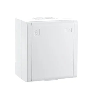 STIKK PV IP44 ENKEL M/J HVIT