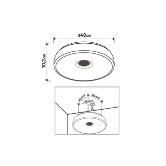 Baderomslampe PARABOLIC Inspire LED - Hvit