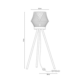 Gulvlampe KANEL Inspire E27