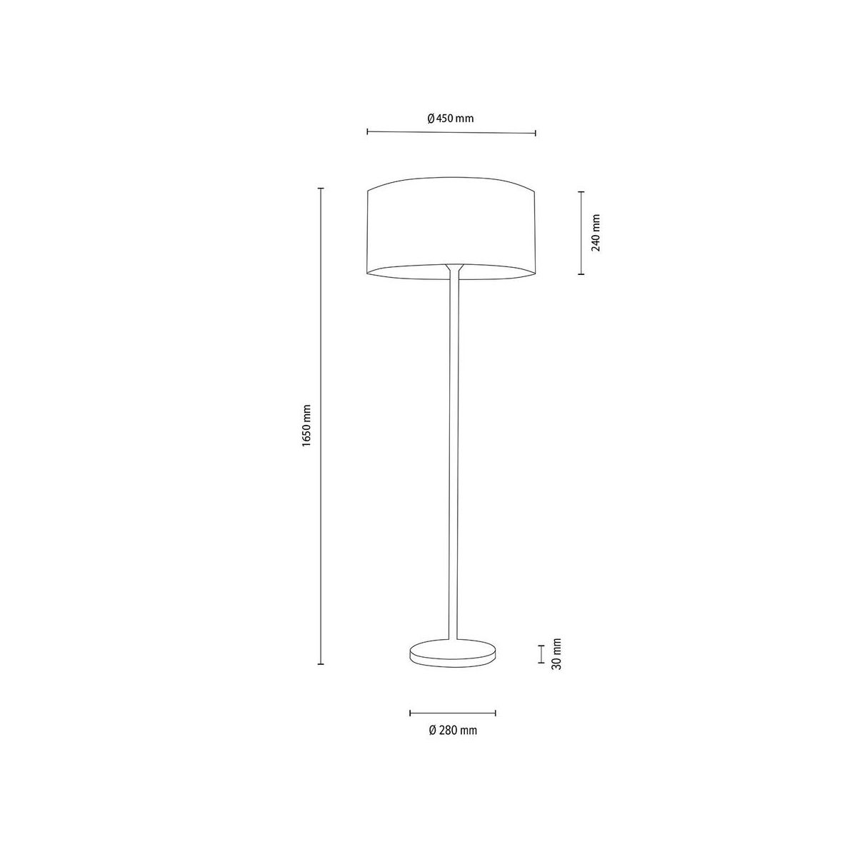 Gulvlampe NUBO Spot-Light E27