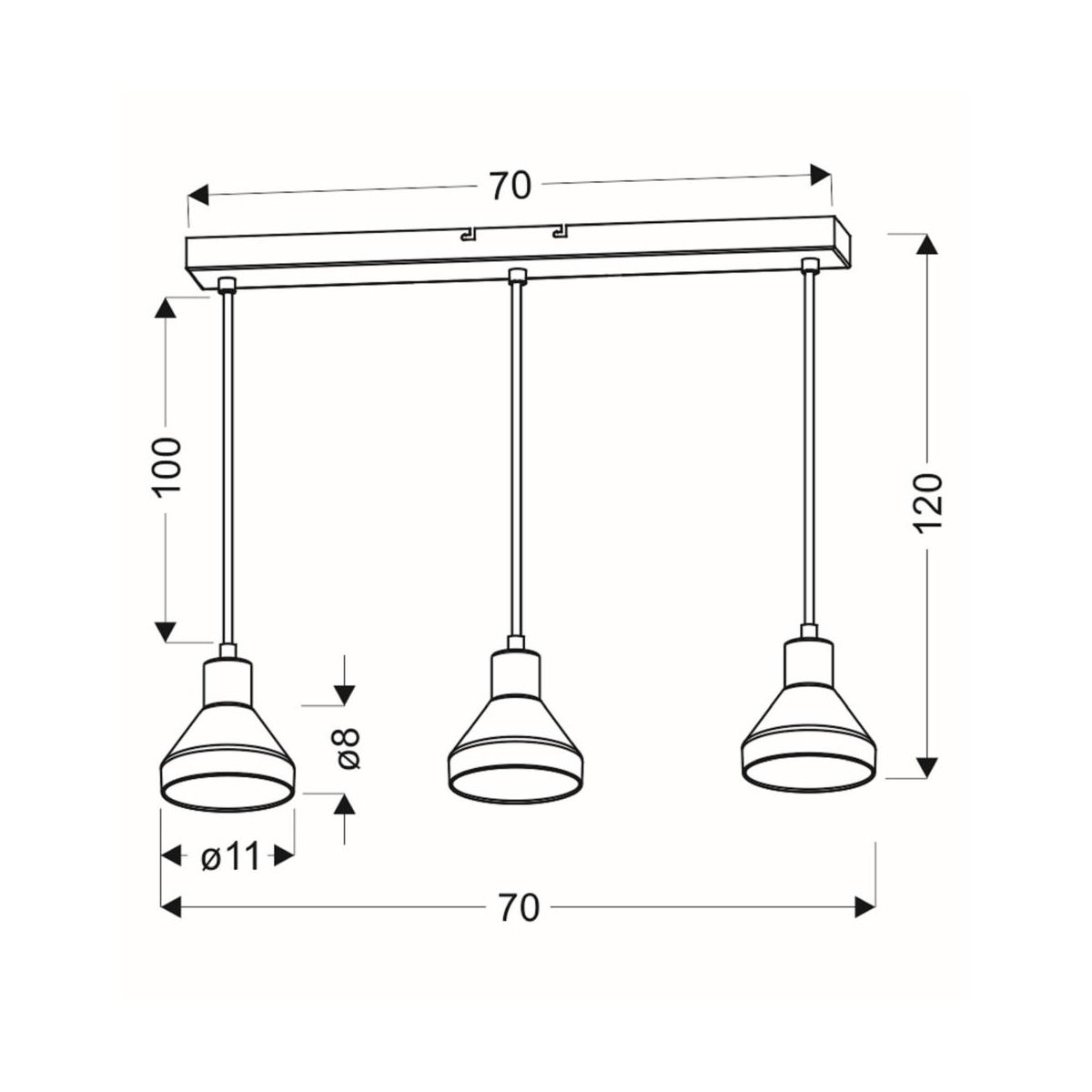 Hengelampe GREGORY Candellux E14