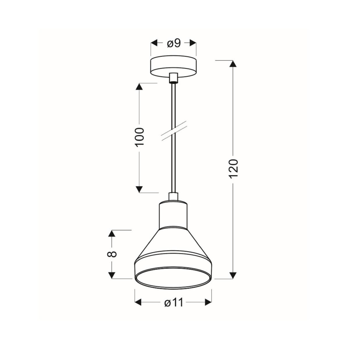 Hengelampe GREGORY Candellux E14