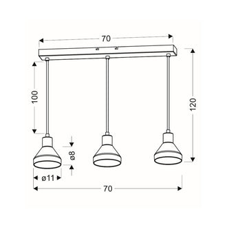 Hengelampe GREGORY Candellux E14