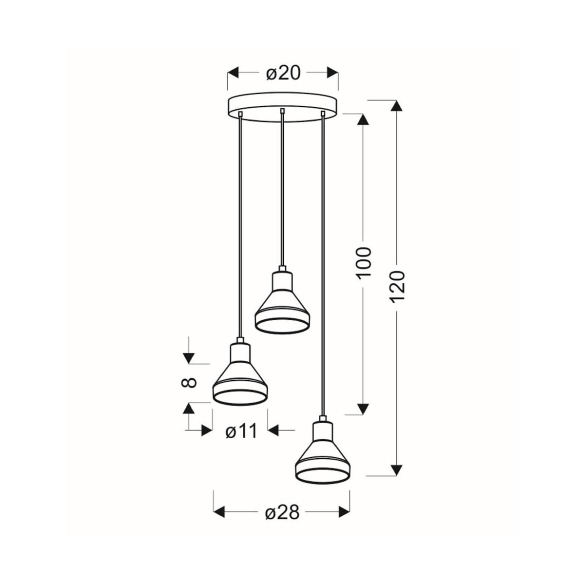 Hengelampe GREGORY Candellux E14