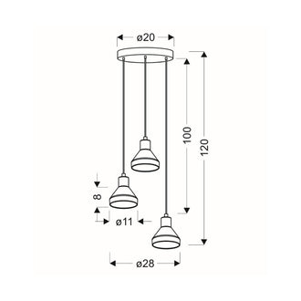 Hengelampe GREGORY Candellux E14