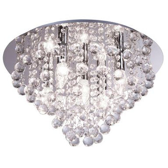 Taklampe LONDON CRISTAL Reality E14 -  Sølv