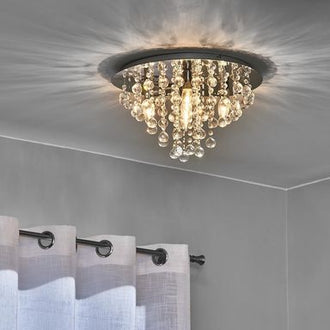 Taklampe LONDON CRISTAL Reality E14 -  Sølv
