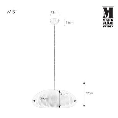 Hengelampe MIST Markslojd E27 - Hvit