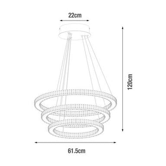 Hengelampe SHOSHONE Inspire LED - Sølv