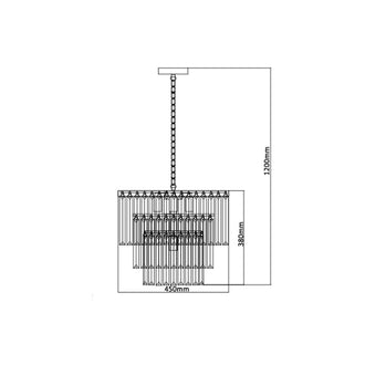 Hengelampe VERTO Light Prestige E14 - Krystall