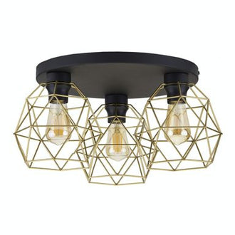 Taklampe GALAXY TK Lightning 3xE27 - Gull