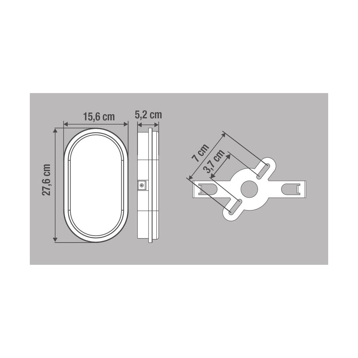 Utendørs Plafond EZY m/ Sensor Inspire LED - Hvit