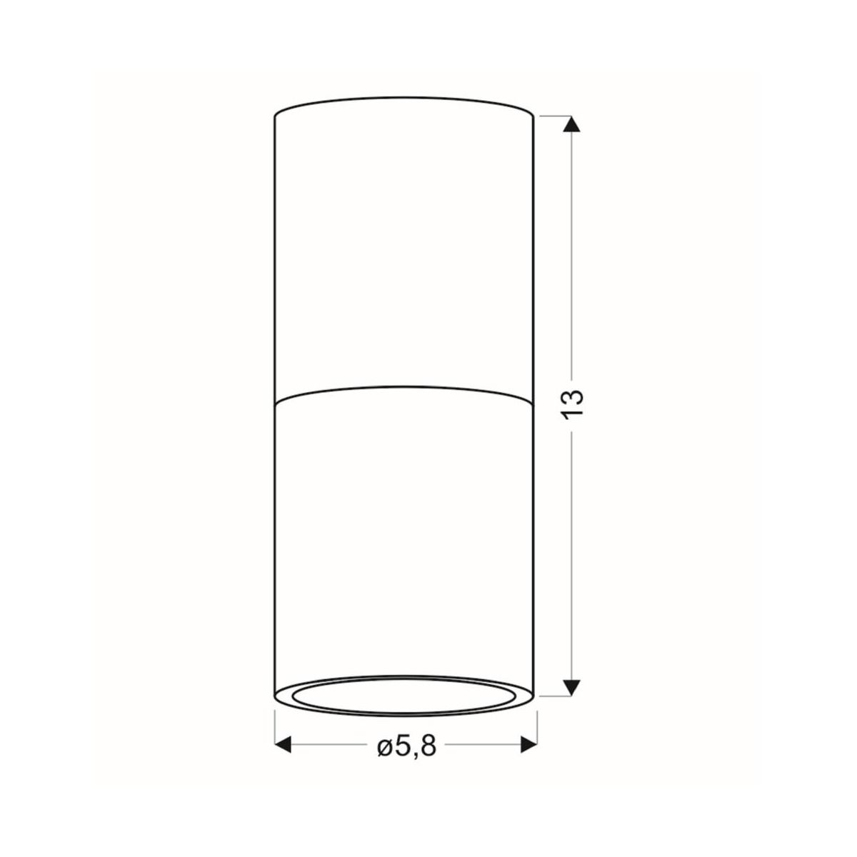 Utenpåliggende TUBA CANDELLUX GU10