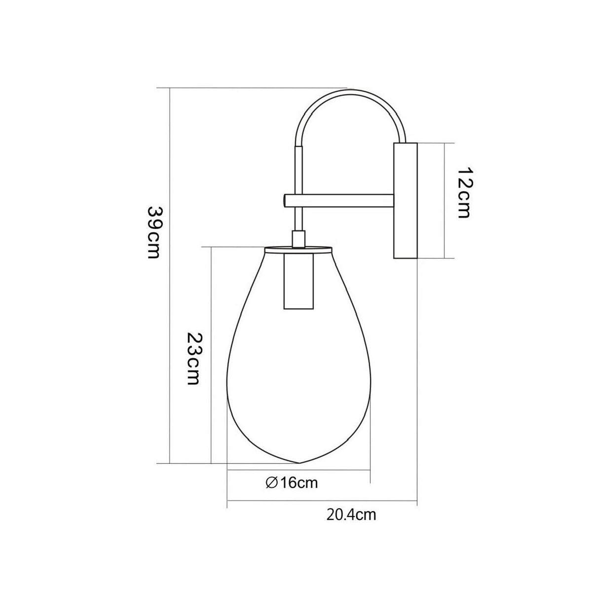 Vegglampe FONDI LIGHT PRESTIGE E14