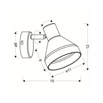 Vegglampe GREGORY Candellux E14