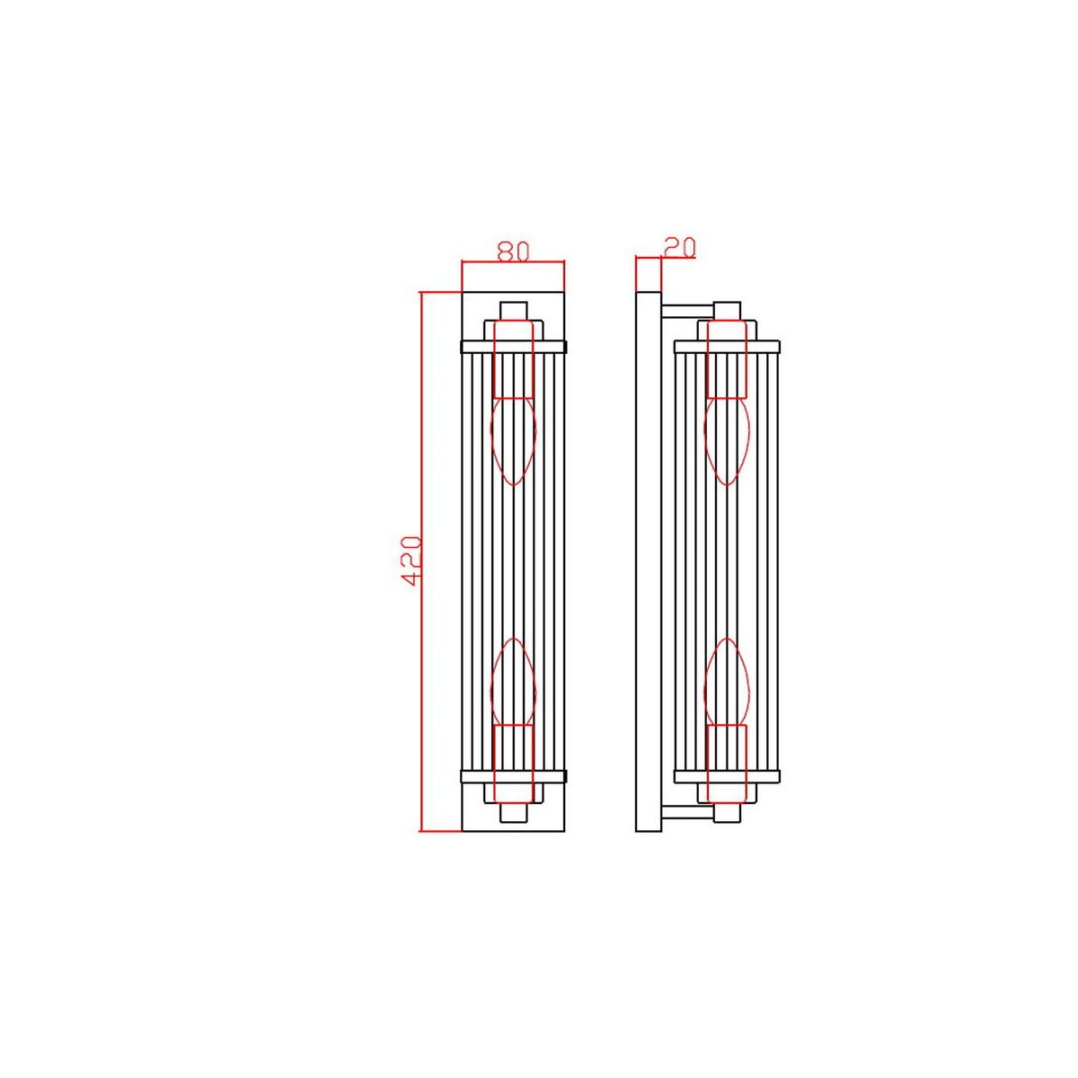 Vegglampe LORENZO Light Prestige E14