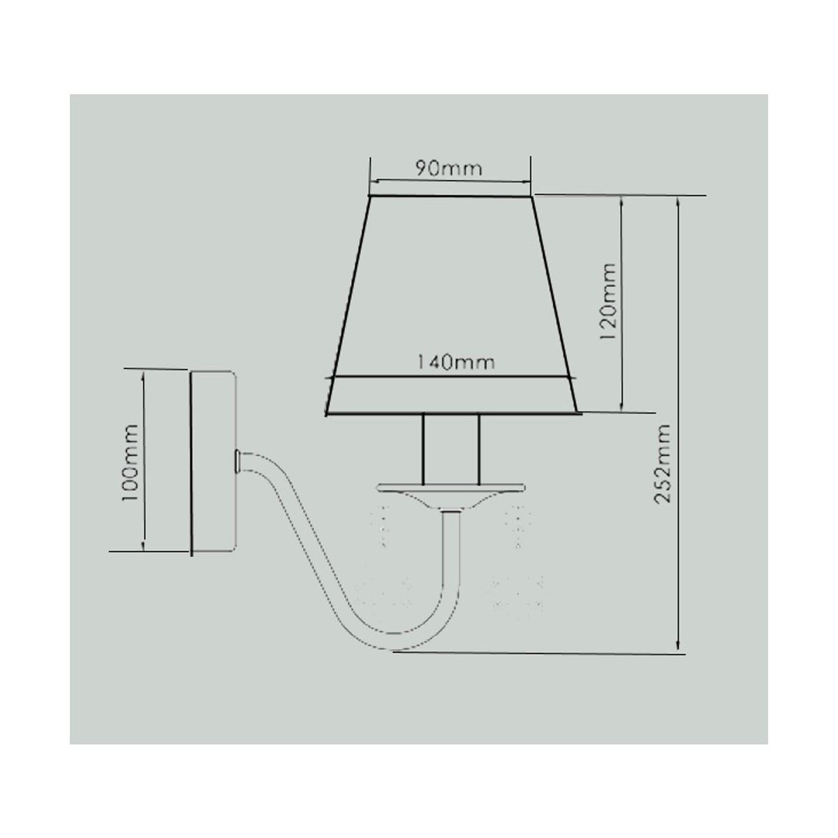 Vegglampe MONA LIGHT PRESTIGE E14