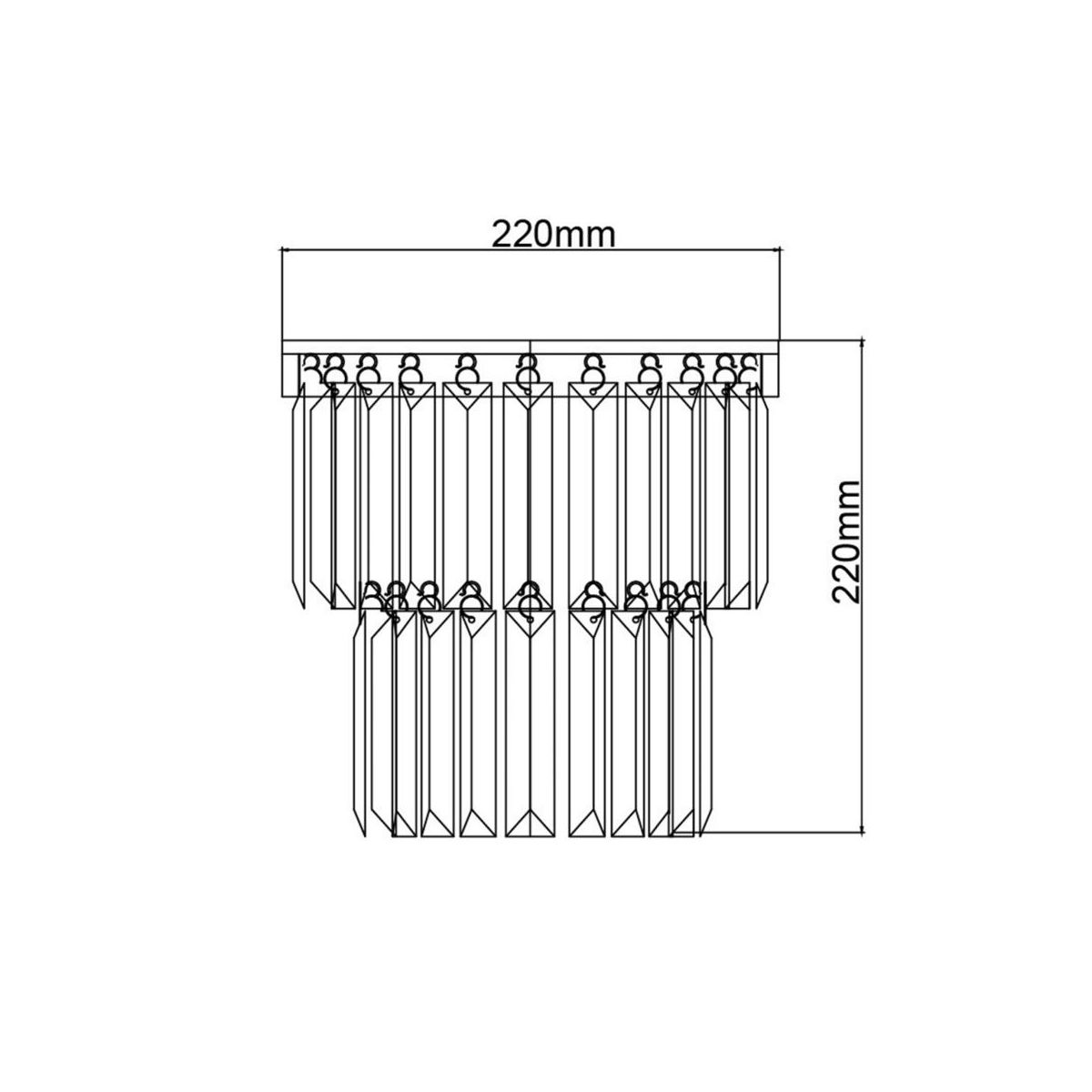 Vegglampe VETRO LIGHT PRESTIGE E14