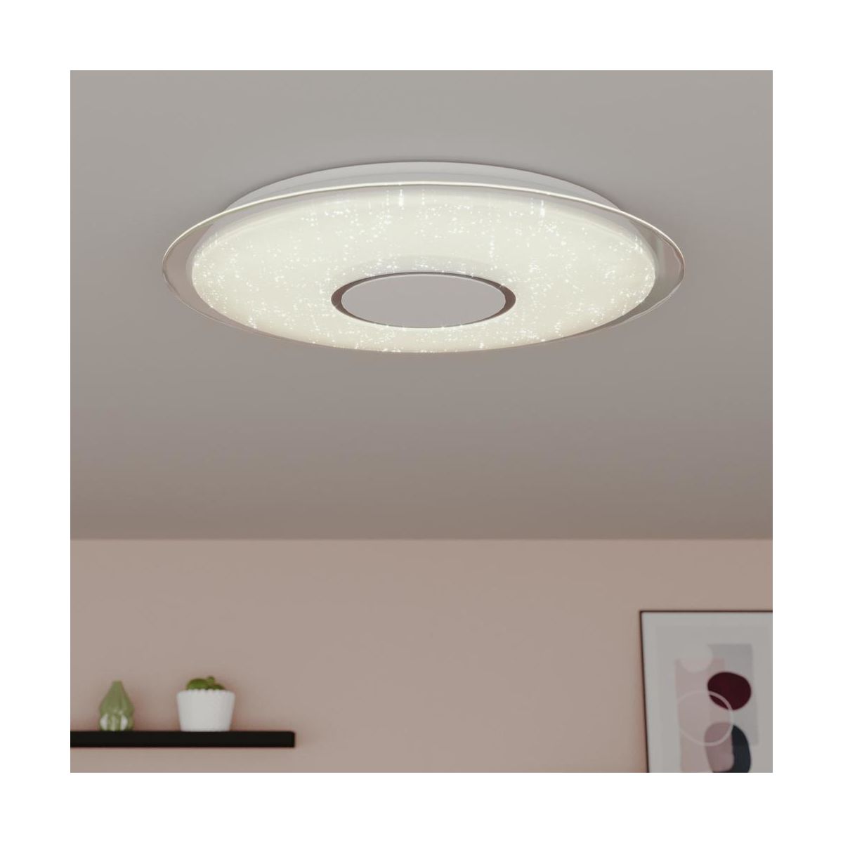 Smart Plafond VIZZINI 56cm m/ Fjernkontroll