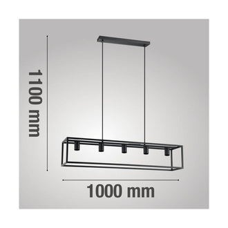 Hengelampe ELDRICK 5x40W E27