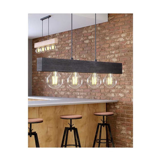 Hengelampe ARTWOOD TK Lighting 4xE27