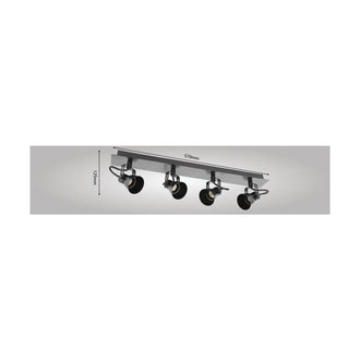 Spotskinne TRILLO 4xGU10