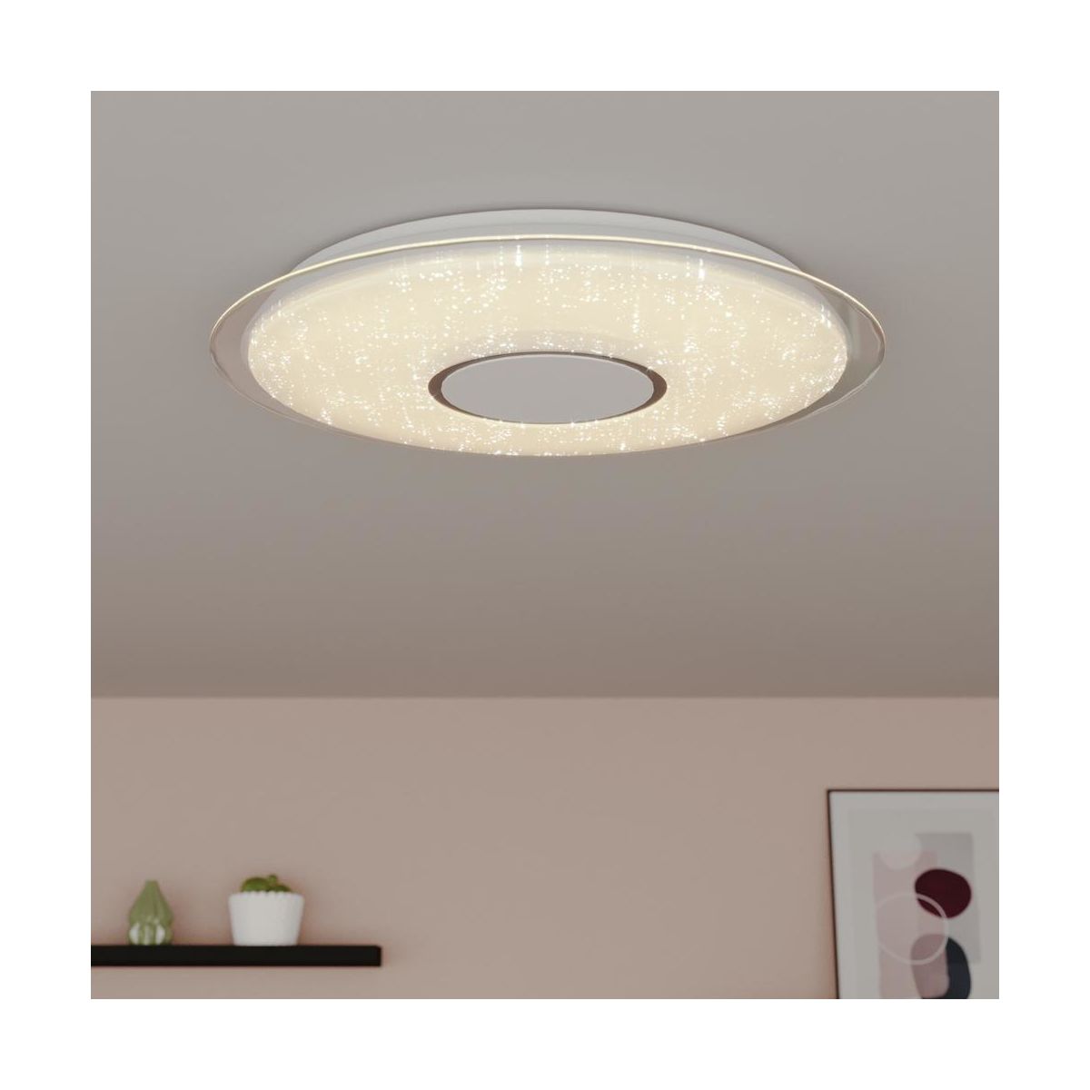 Smart Plafond VIZZINI 56cm m/ Fjernkontroll